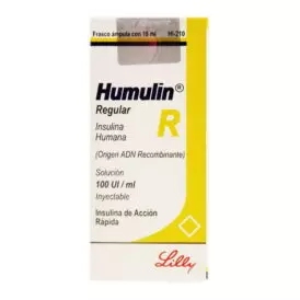 Humulin R Lilly 100IU ml, 10ml vial (INT)