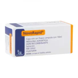 Novorapid Novo Nordisk 100IU ml, 10ml vial (INT)