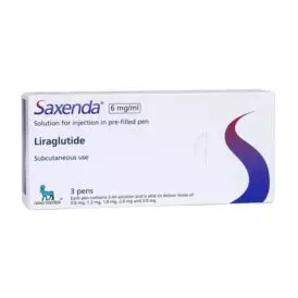 Saxenda (Liraglutide) Novo Nordisk 6mg ml, 3 pens 9ml (INT)